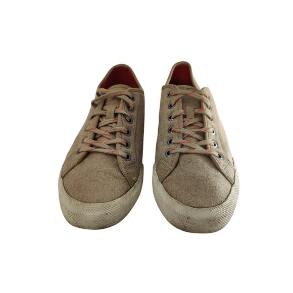 Tan Canvas seaVees sneakers sz 9 - Picture 2 of 7